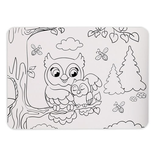 Пазл - раскраска в рамке «Лесные зверята», 34 детали