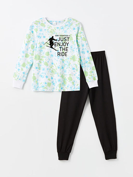 Bisiklet Yaka Erkek ?ocuk Pijama Tak?m?