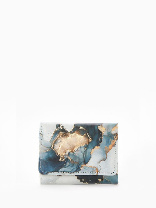 Кошелёк женский на кнопке, 10?1.5?8 см, с принтом, розовый