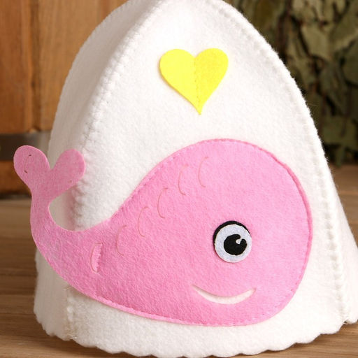 Шапка для бани с детской аппликацией Китёнок войлок - Simaland фото 2