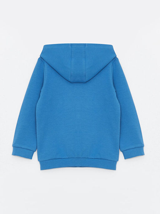 Kap??onlu Uzun Kollu Erkek Bebek Fermuarl? Sweatshirt - Waikiki фото 2