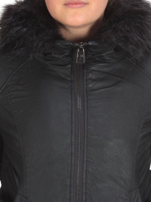 74051 BLACK Куртка зимняя женская NO NAME (200 гр. холлофайбер) - Фабричный китай фото 10