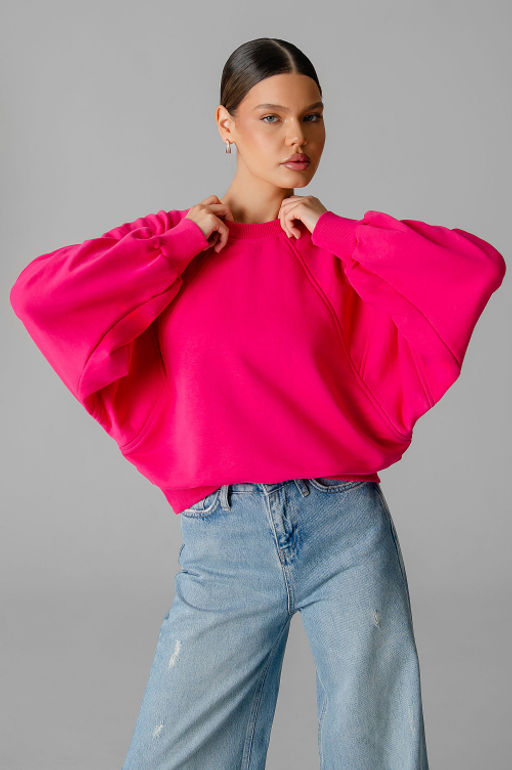 Арт. 15110/2 Свитшот женский укороченный one size (42-50) Цвет:фуксия - Калинка фото 20