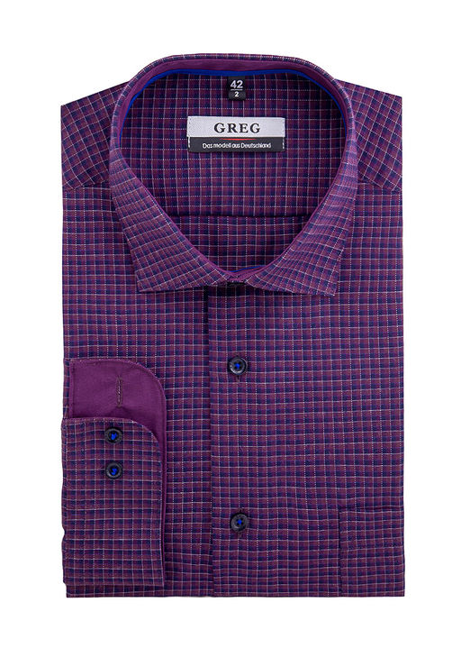 Сорочка мужская длинный рукав GREG 774/119/114/FL/Z/1p  фото 2