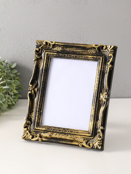 Фоторамка для фото 15×20 см «Узорная», пластик под т. золото, 19×23.8 см