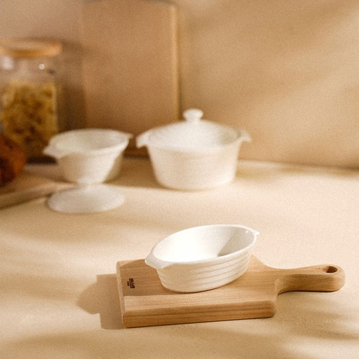 Форма для выпечки из жаропрочной керамики SL Home «Санторини», 300 мл, 16×9.7×4.5 см, цвет белый