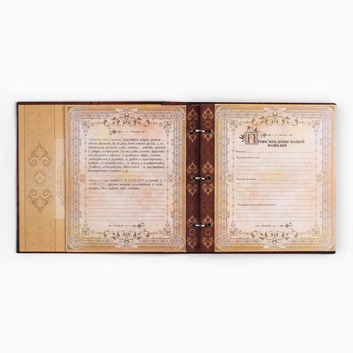 Родословная книга с рамкой под фото «Родословная книга», под дерево, 50 листов, 21.5×23.7 см