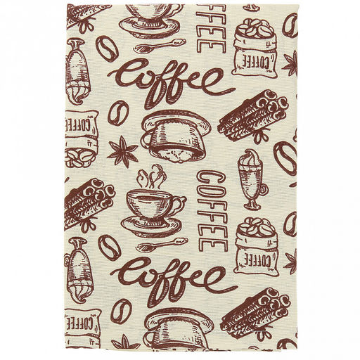 Скатерть 220х145см "Эспрессо, вид 1/1", длина стола до 180см, на 8-10 персон, рогожка (хлопок 100%) 171г/м2, упаковка классическая, пакет ПВХ 28х41см, "Домашняя мода" (Россия)