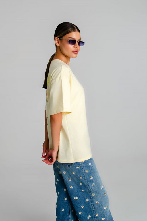 Арт. 31164 Футболка женская  44-52 (5 шт) Цвет:молочный