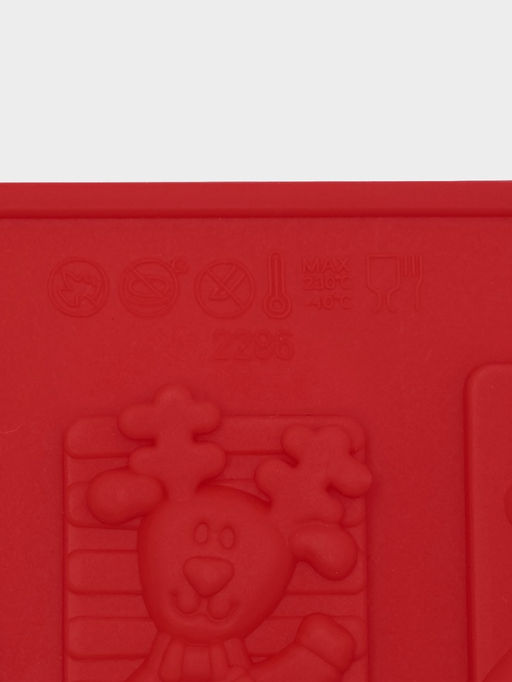 Форма для конфет и шоколада новогодняя Доляна Рождество, силикон, 30?17 см, 16 ячеек, красная