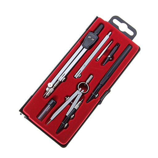 Набор чертёжный 7 предметов, в пластиковом пенале