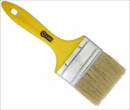 Цена за 2 шт. Кисть малярная плоская "Мастер" нат. щетина 3" (75мм) пласт.ручка 02-01-430