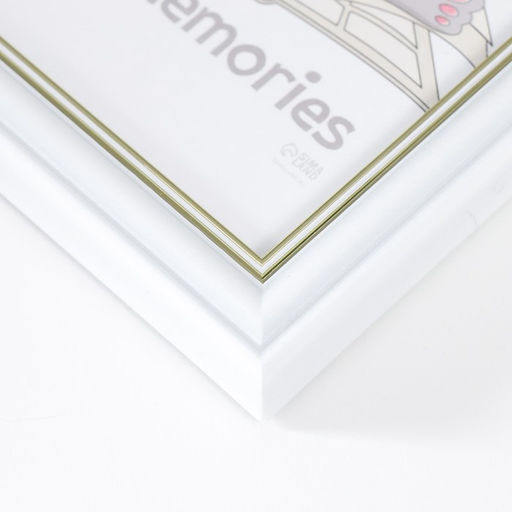 Цена за 2 шт. Фоторамка пластик "Арона" 10x15 см, белый (пластиковый экран)