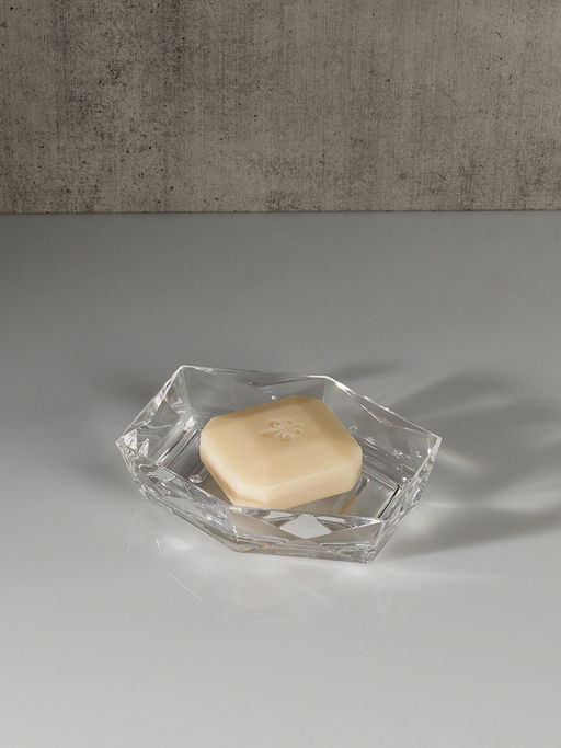 Мыльница 14,5x11,5x3,6 см прозрачный акриловый пластик