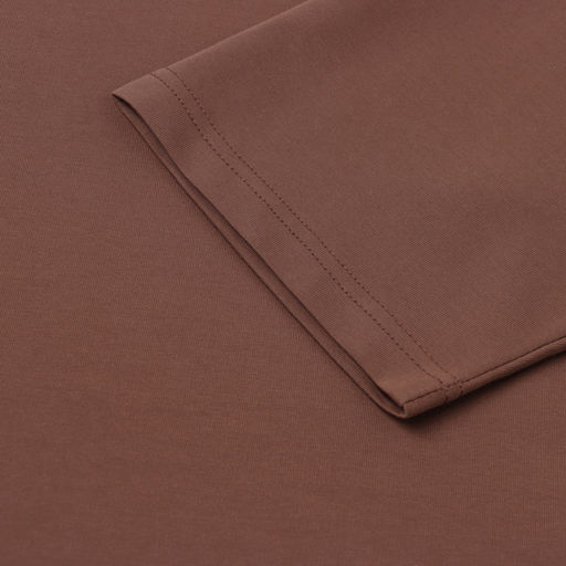 Футболка оверсайз с нашивкой женская MINAKU: One Most Brand, коричневая, размер 42