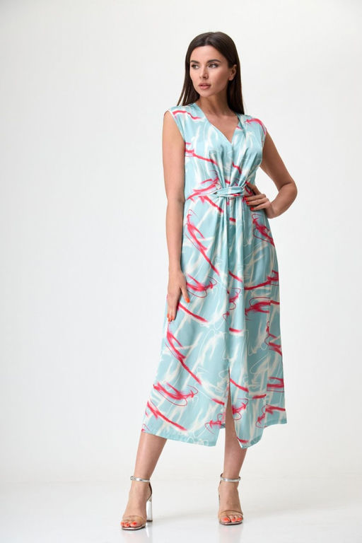 Платье ANELLI 1115 голубой