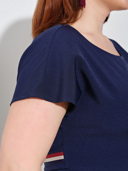 Платье 0083-3 темно-синий