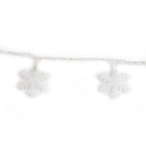 ULD-S0700-050/DTA WHITE IP20 SNOWFLAKES-2 Гирлянда светодиодная с контроллером Снежинки-2, 50 светодиодов, 7 м, белая, IP20,провод прозрачный
