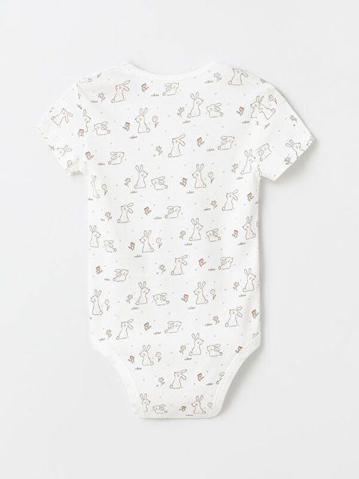 Bisiklet Yaka K?sa Kollu K?z Bebek ??t??tl? Body 2li - Waikiki фото 3