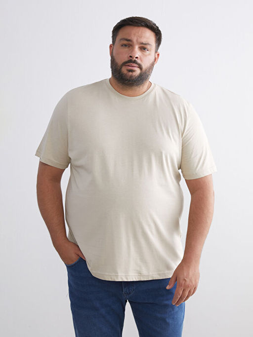 Bisiklet Yaka Penye Erkek Ti??rt