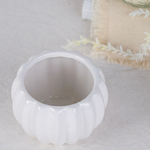 Кашпо 8х6,5 см / 166W /уп 12/120/белое - Галеонтрейд фото 2