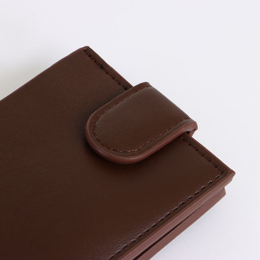 Портмоне мужское, на кнопке, коричневое