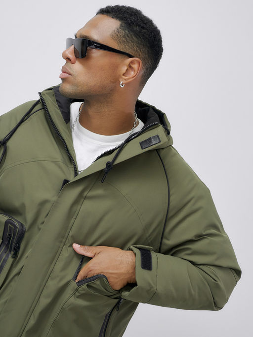 Куртка зимняя до - 20 бежевого цвета цвета хаки - Mtforce фото 5