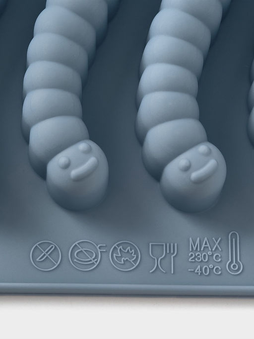 Форма для мармелада "Червячки" 20x10x1,5 см