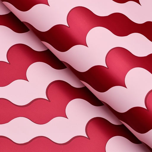 Цена за 20 шт. Пленка для цветов матовая, Паттерн любви, 57х56см, красный - UPAK LAND фото 2