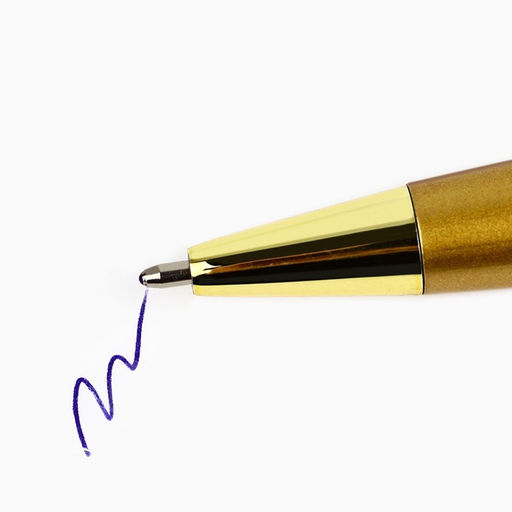 Цена за 2 шт. Ручка шариковая, синяя паста металлический корпус, золотой корпус 1.0 мм «Ты совершенна»