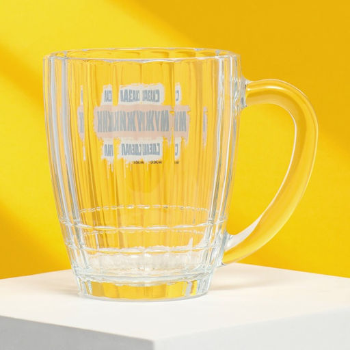 Кружка стеклянная пивная Мужик, 500 мл