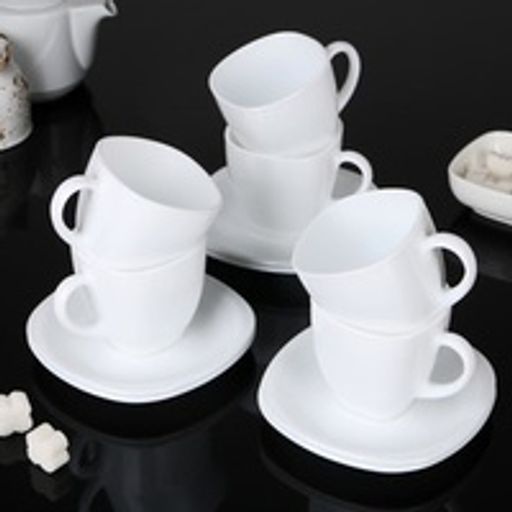 Набор чайный КАРИН БЕЛЫЙ 220мл 12 предметов