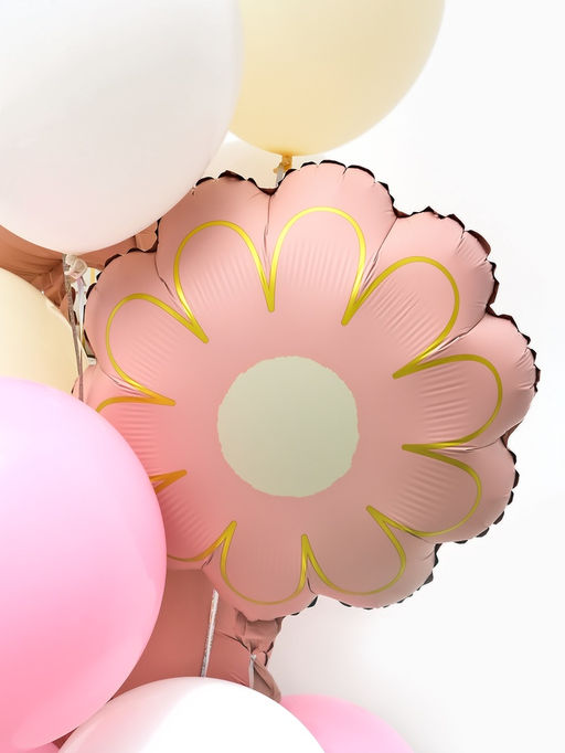 Воздушные шары "Розовая гитара" фольга, латекс, набор 12 штук