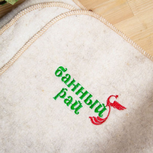 Лежак для бани Банный рай, войлок, белый, 180х60см - Добропаровъ фото 3