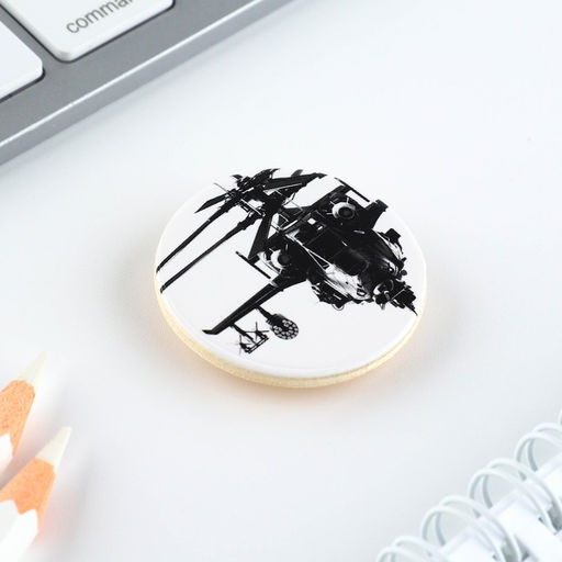 Цена за 2 шт. Значок и брелок на 23 Февраля «Для настоящего героя», подарочный набор : 2 предмета