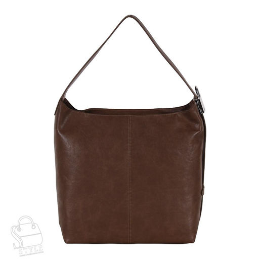 Сумка женская кожаная 3349-1Q brown Polina&Eiterou  в Новосибирске