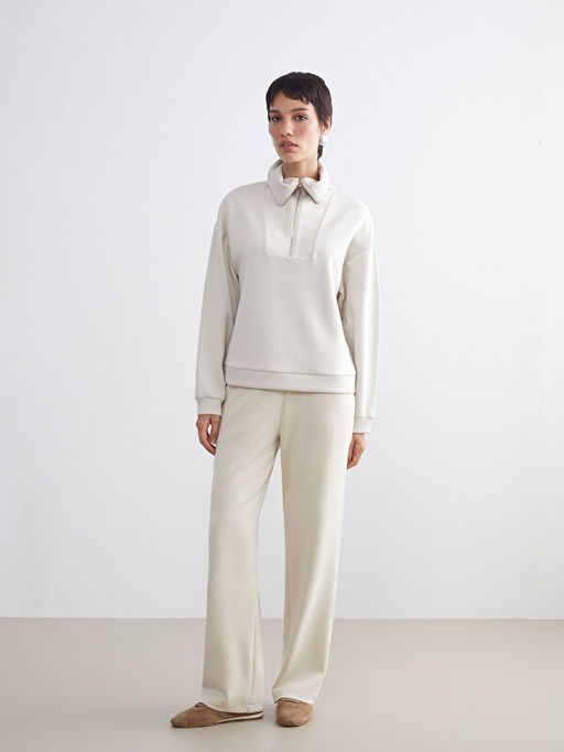 Dik Yaka Kad?n Sweatshirt