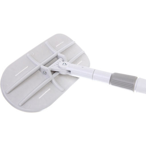 Швабра с насадкой из микрофибры, телескопическая ручка 77-120см силиконовое основание ZY5011