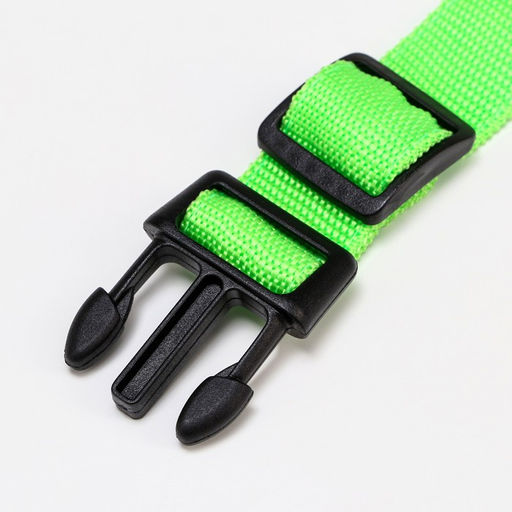 Ошейник с подсветкой, зарядка от USB, размер XL, ОШ 42-56 см, 3 режима, зелёный - Пижон фото 5