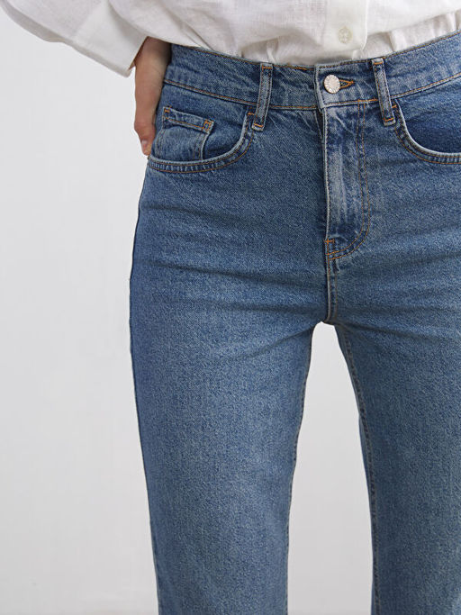 Mom Fit Kad?n Jean Pantolon