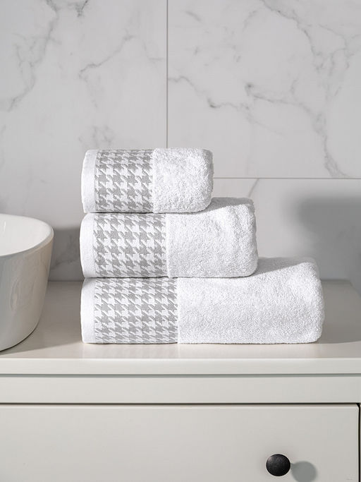 Полотенце для тела 70x130 белый махровая ткань