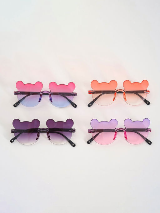 Цена за 2 шт. Карнавальные очки «Мишка» градиент, цвета МИКС