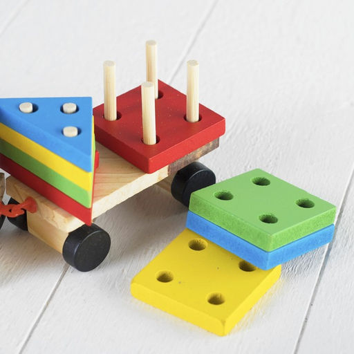 Конструктор Паровоз, 4 фигуры - Лесная мастерская фото 4