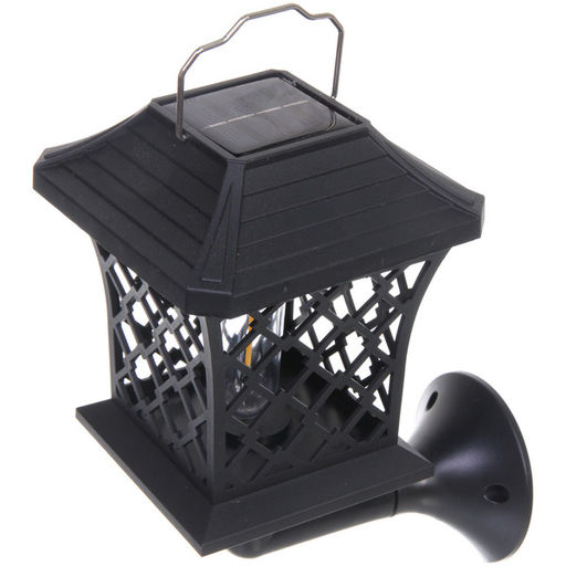 Фонарь садовый "Винтаж" 12*12*13,5 см (h=60 см) на солнечной батарее (универсальный), тёплый белый