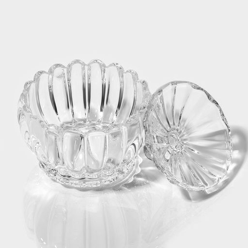 Сахарница Доляна «Любава», 250 мл, 10×10.5 см, стекло