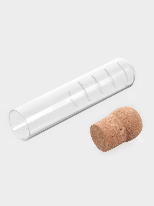 Колба для заваривания BellaTenero «Эко», 3×18 см, с пробковой крышкой, стекло, прозрачная