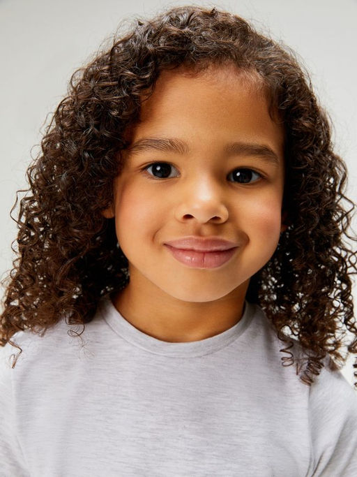 ACOOLA / Футболка детская для девочек Hart серый меланж  фото 3