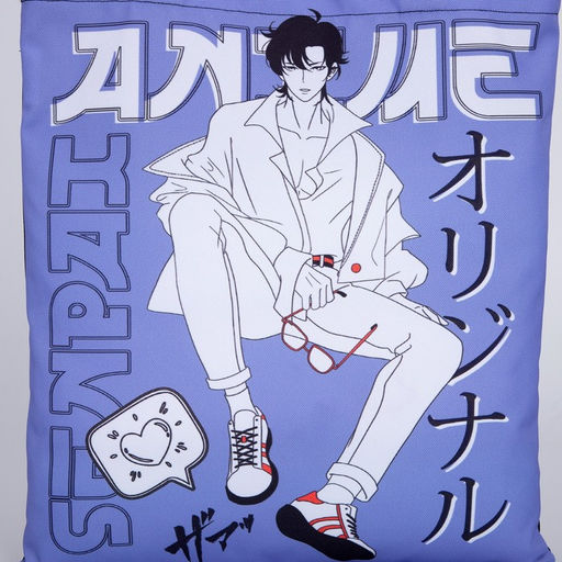 Сумка-шопер без застёжки, цвет сиреневый/чёрный - Nazamok фото 7