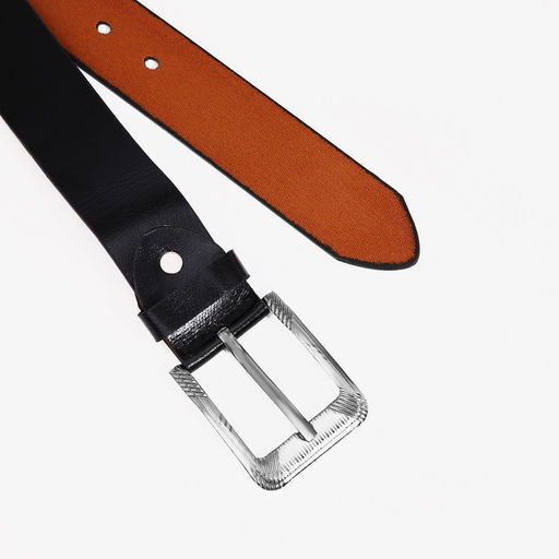 Ремень мужской, ширина 3.5 см, винт, пряжка металл, цвет чёрный - Simaland фото 2