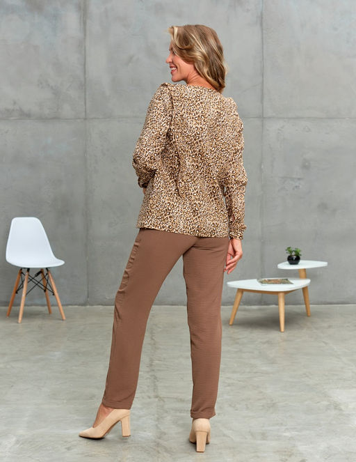 джемпер с рюшей хлопок с эластаном - Lavelis фото 3